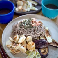 くるみ味噌つゆで焼き野菜そば|さらっと🍀さん