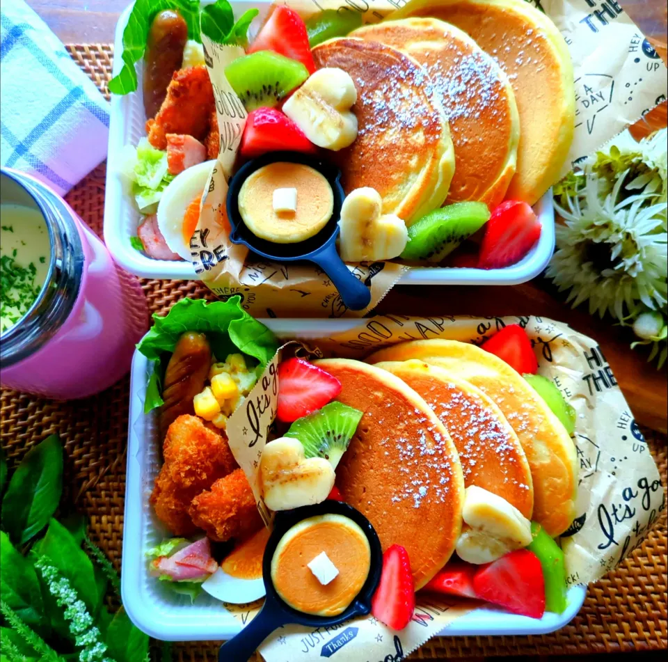 パンケーキ弁当🥞|さらママさん