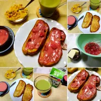 いちごバタートースト|うたかた。さん