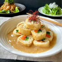 味噌風味☆揚げロール煮