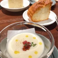 ＊🇮🇹歓迎会♪新玉ねぎのスープとフォカッチャ＊|ultramarineさん