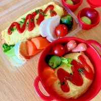 夫と次女のお弁当🍱🍙