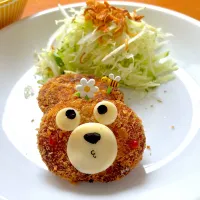 🥔🧅🥚今日はコロッケ🐻