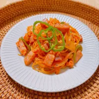 ごろっとベーコンのナポリタン|みゅうれおさん