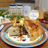 アフォガードで、デザートフォカッチャ　カリカリココナッツ掛け|sakurakoさん