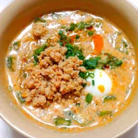 6/3のお昼ごはん
豆乳坦々春雨スープ|卯月さん