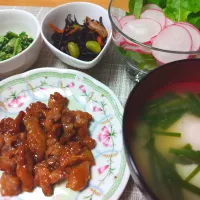 豚肉の新子焼き風 あといろいろ|万葉さん