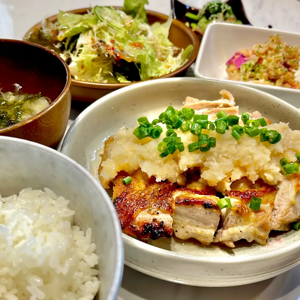 鶏ももの味噌おろし|ぎんさん