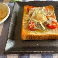 トーストのトッピングに味噌マヨ|naho_nonaさん