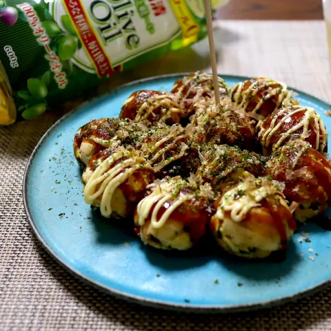 「日清さらっと軽～いオリーブオイル」を使ってみたSnapdishの料理・レシピ写真:たこ焼き