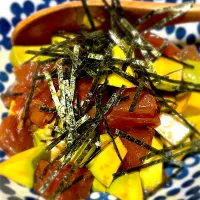 塩マグロでアボカドわさび醤油| Masakoさん