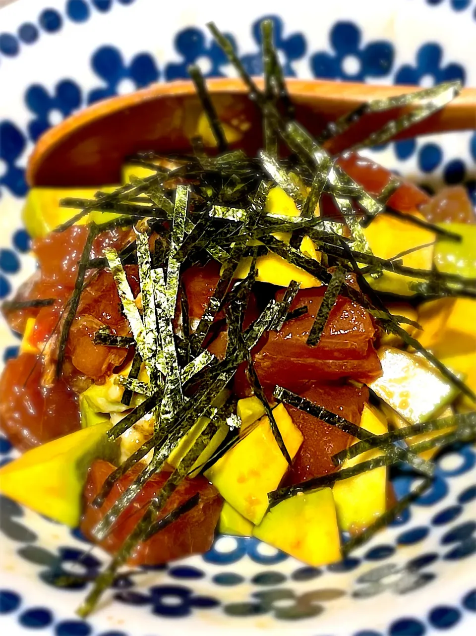 塩マグロでアボカドわさび醤油|Masakoさん