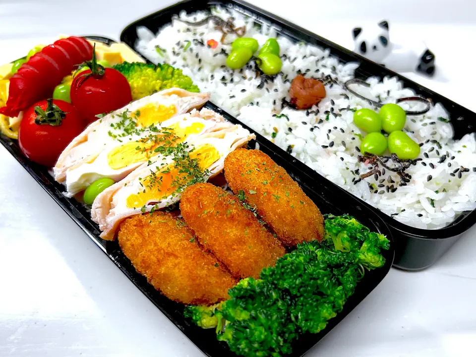 今日の弟のお弁当🍱です|パンダ🐼🐼パンダさん
