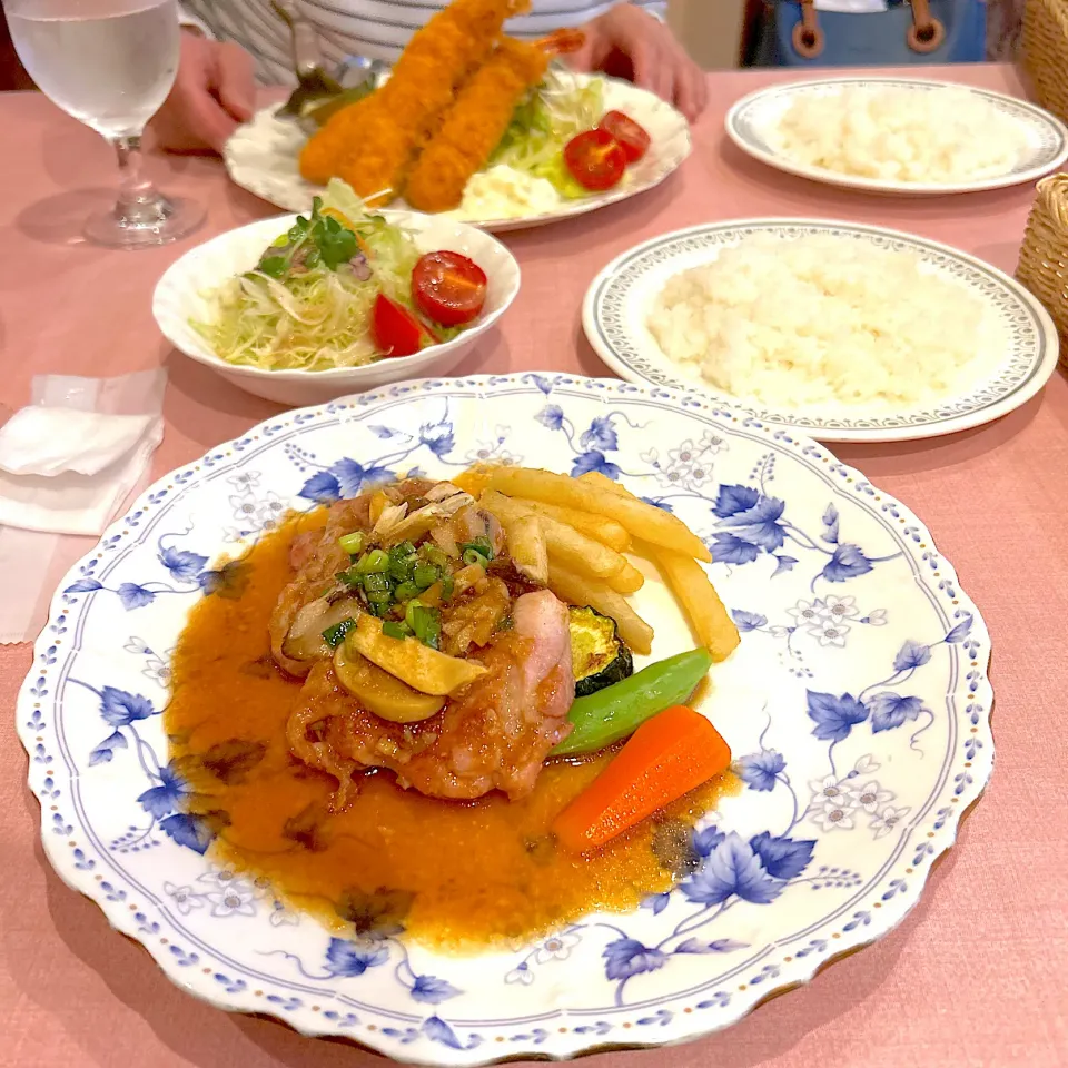 ディナー🍽️|🍊🍒ユッキー🎂🍞🍲さん