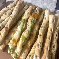 青大豆とチーズのパン