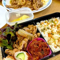 豚の生姜焼き弁当|しばざきまりさん