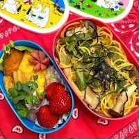 6/4 ツナときのこの和風冷製パスタ弁当|JUNe28さん