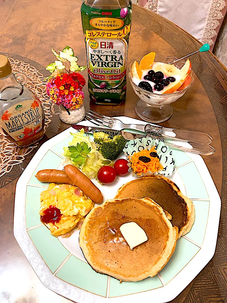 朝ごはんパンケーキ🥞|ショコラさん
