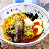 茄子天ぷらうどん|りたたんcookbookさん