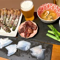 朝市でかった新鮮メニュー|chii4さん