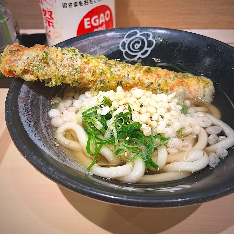 かけうどん（小）・ちくわ磯辺揚げ|haradataさん