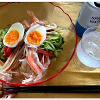 今年初，冷やし中華､ごまダレ＆醤油ダレ？