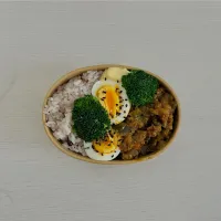 夏野菜キーマカレー弁当^^|自炊始めたよんさん