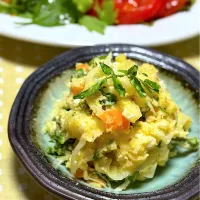 お味の決め手は白だしとレモン果汁🍋クレソンたっぷり大人のポテサラ|goo_goo💕さん
