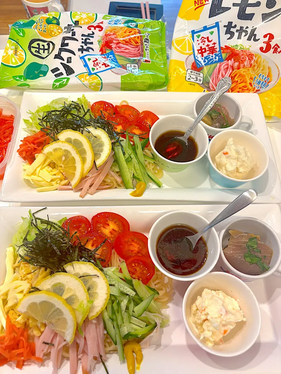 冷やし中華始めました😱✌️✌🏼|シュトママさん