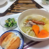 たっぷりポトフの夜ご飯です✨