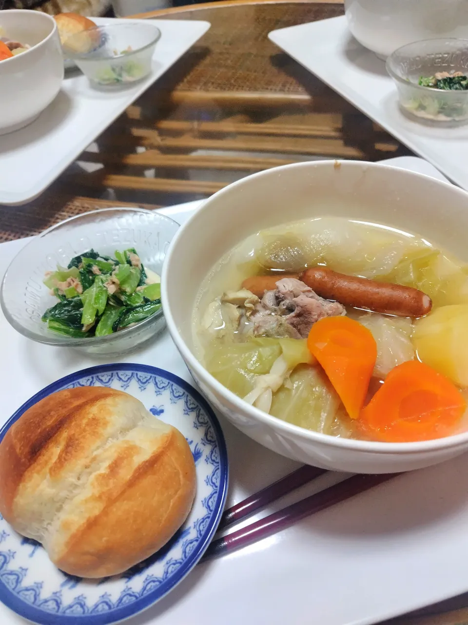 たっぷりポトフの夜ご飯です✨|rikako♪。.:＊さん