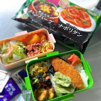 R7.6/5𝚃𝚑𝚞.  ·͜·♡ナポリタン&のり弁👨🏻‍🍳| hamakoさん