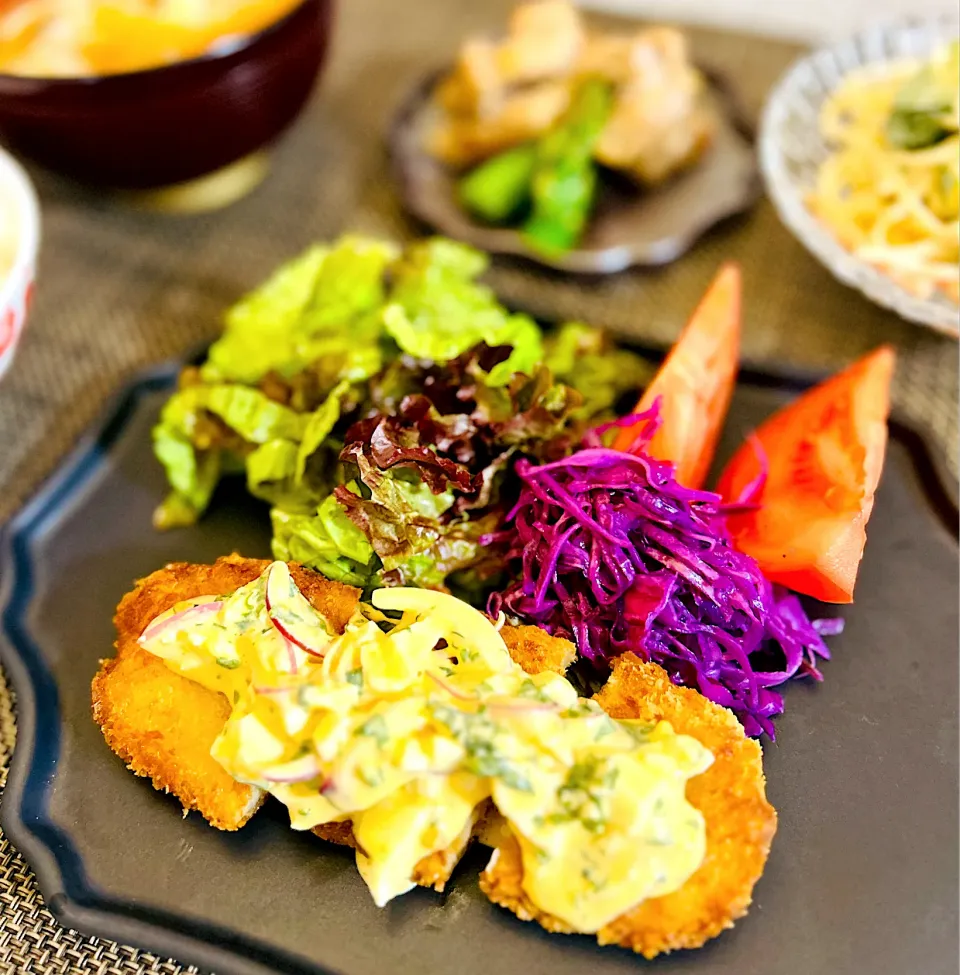 サーモンフライ定食|M⭐︎さん