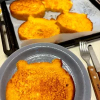ちいかわ食パンでフレンチトースト