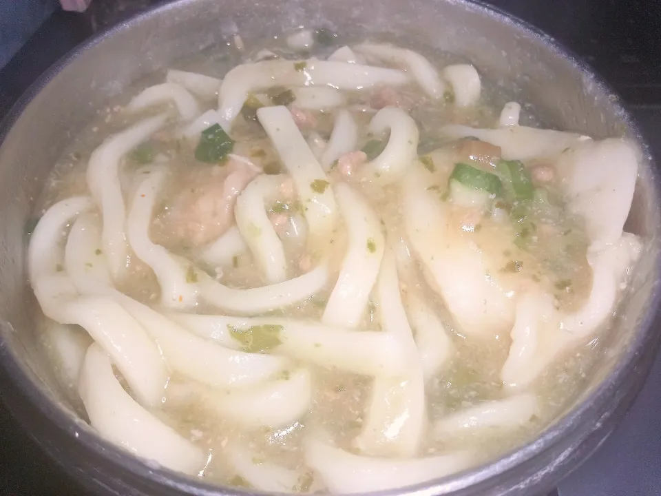 粉砕餃子鍋みぞれうどん|darkbaronさん