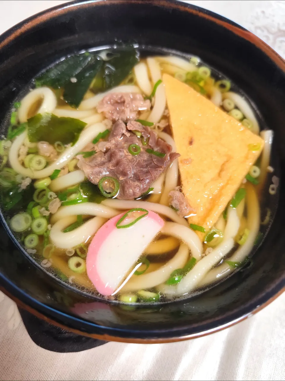 生協冷凍の煮るだけうどんにネギ＋して|m.rafuさん