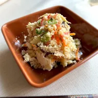 和風アルモンデアヒージョからの卯の花|むぎこさん