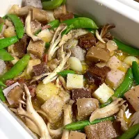 お餅のアヒージョ