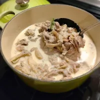 豚肉ときのこのクリーム煮