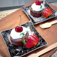🍫グルテンフリーショコラバスク🍒|The Reinhartsさん