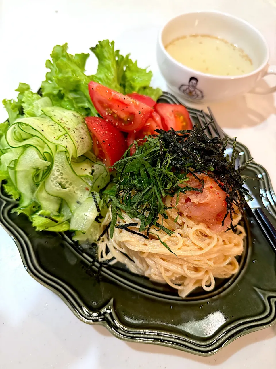 ゆかりさんの料理 明太子スパゲッティ🌱 #ZENB   |ゆかりさん