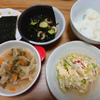 和食スライドな朝ごはんｄ(*｀･(エ)･´*)ｂ|ぽんすけさん