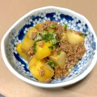 今夜は、じゃがいものそぼろあんかけを頂きました😋👍🎵|ギムレットさん