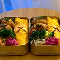 わが家の働く男弁当　　　　　　　　　　　　　オムニ焼きそば🍀|kimi kimi kitchenさん
