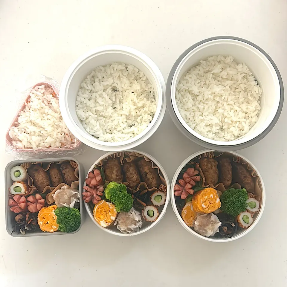 ハンバーグ
焼売
ほうれん草ソテー
ひじき煮
ちくわきゅうり
卵焼き
シャウエッセン
ブロッコリー
のり弁
🍙|ayumomさん