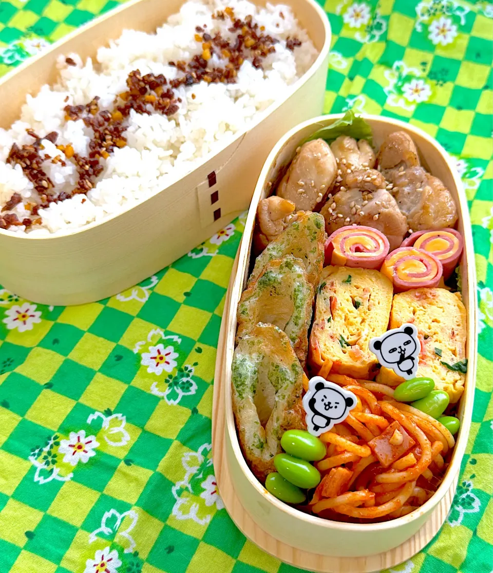 6月6日⚾️ガリペパチキン弁当|ぽんちゃんさん