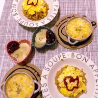 オムライスセット🍅🍳🍚|愛華さん