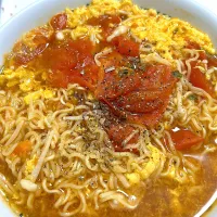 #トマたま醤油ラーメン|トリさん