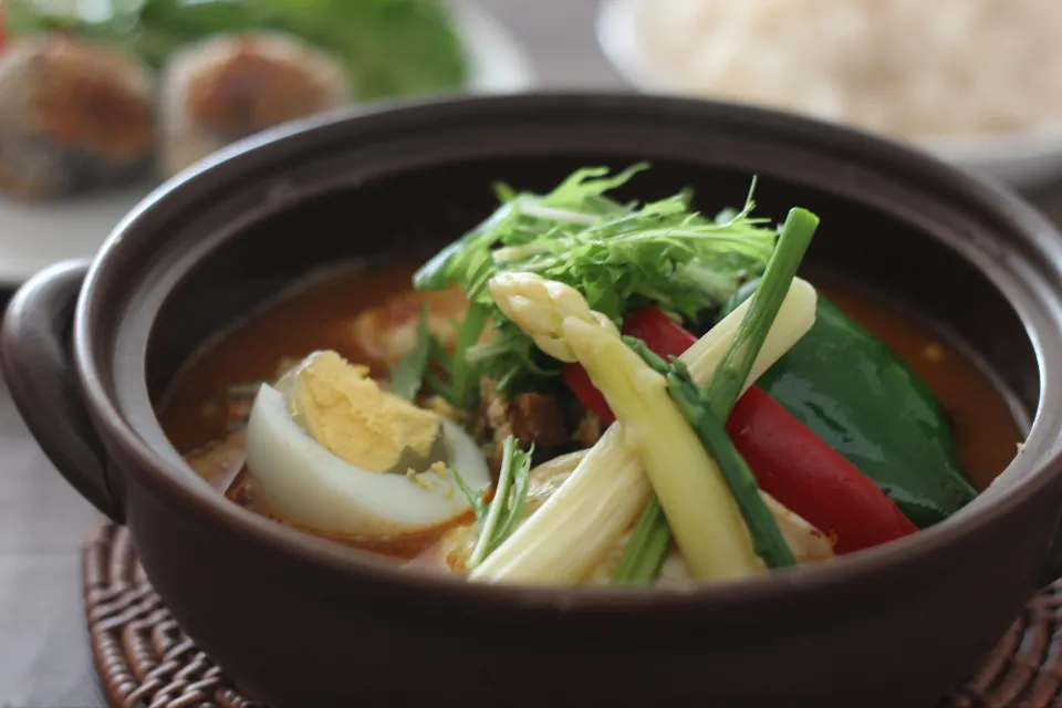 いわし缶トマトスープカレー|ちいさなしあわせキッチンさん