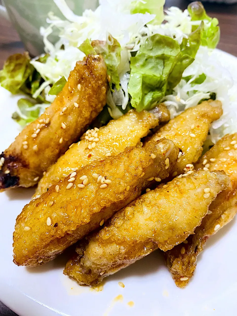 手羽中の甘辛揚げ|とっしぃさん